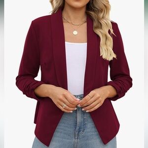 Women’s 3/4 Sleeve Open Front Blazer